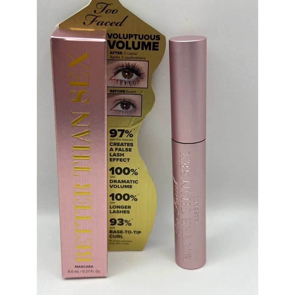 Too Faced Better Than‎ Sex Voluptuous Volume Mascara Black 8.0ml 0.27oz NIB